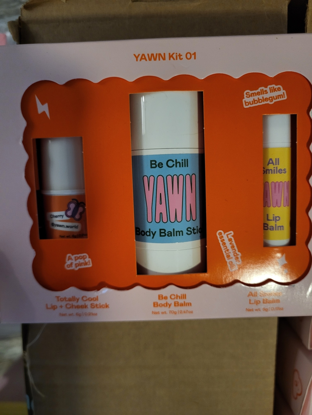 Yawn Kit 01- 3 Peice Gift Set